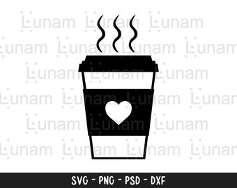 Steaming Coffee Cup Svg Etsy