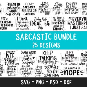 Sarcastische Svg Bundel, Sarcasme svg, Sarcastische Svg Bestanden, Grappige Svg Bundel, Grappige Citaten Svg, Grappige gezegden svg, Eps Png, Silhouet, Cricut