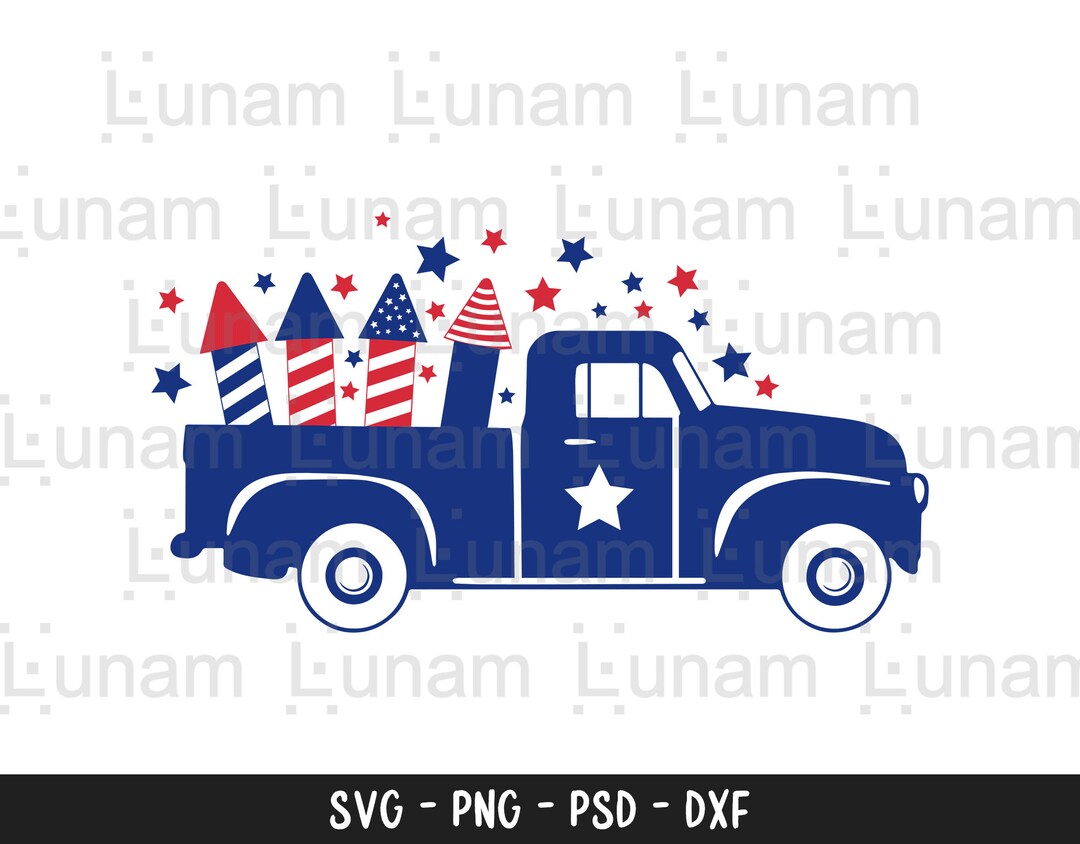 4th of july dump truck