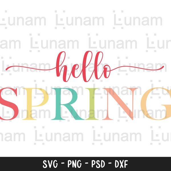 Hello Spring Svg, Spring Svg, Spring Cut File, Spring Welcome Sign Svg, Spring Sign Svg, Spring Door Sign Svg, Hello Spring Cut File