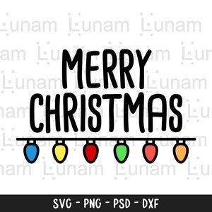 Christmas SVG, Merry Christmas SVG, Merry Christmas Saying Svg, Christmas Clip Art, Christmas Cut Files, Cricut, Silhouette Cut File