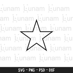 スター SVG、スター シルエット SVG、スター カット ファイル、スター シルエット カット ファイル、Cricut 用スター SVG