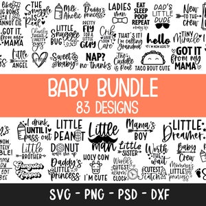 Baby SVG bundel, baby shirt SVG, grappige baby SVG, baby pasgeboren SVG, pasgeboren SVG bundel, baby quote bundel, schattige baby gezegden SVG