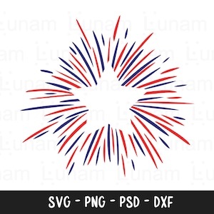 Firework Star Svg, Firework Svg, 4th of July SVG, July 4th svg, Independence Day Svg, America Svg, USA Flag svg, Patriotic SVG, Usa svg