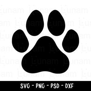 Impression de patte de chien, SVG de patte de chien