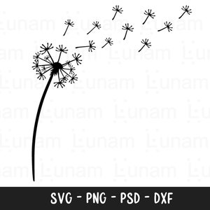 Dandelion Svg, Dandelion Blowing Away, Dandelion Png, Blow Me Svg, Just Breathe Svg, Dandelion Blowing Svg, Kindness Svg, Dandelion Cut File