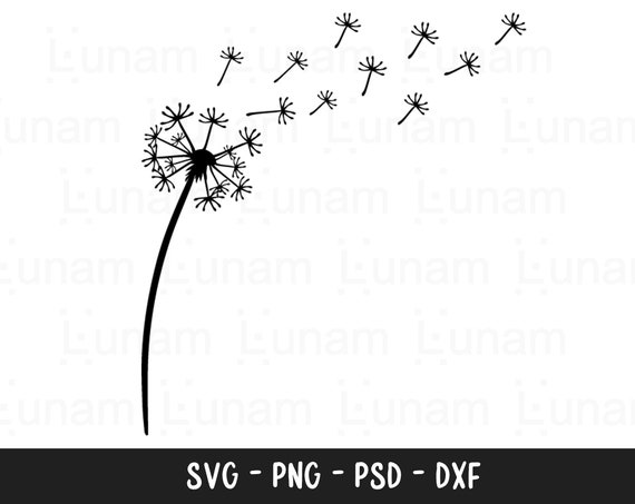 Dandelion Svg, Dandelion Blowing Away, Dandelion Png, Blow Me Svg, Just Breathe Svg, Dandelion Blowing Svg, Kindness Svg, Dandelion Cut File