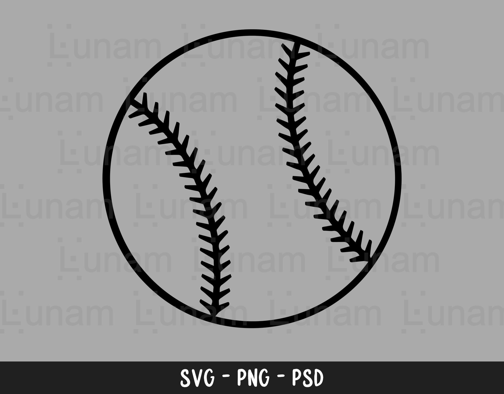 Baseball Outline Svg Baseball Svg Baseball Outline Cut File Etsy Canada