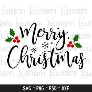 Natal SVG, Feliz Natal SVG, Feliz Natal dizendo Svg, Clip Art de Natal, Arquivos de corte de Natal, Cricut, Arquivo de corte de silhueta