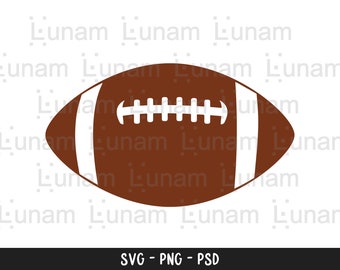 Football SVG, Football Silhouette, Football PNG, Football Cut Files, Football Cut File For Cricut, Silhouette, Cameo