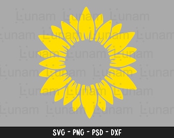 May include: A yellow sunflower with a circular center, perfect for crafting projects like greeting cards, scrapbooking, and home decor.