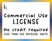 COMMERCIAL USE LICENSE, Commercial Use Svg, Commercial Use LunamCo, Print on Demand Commercial Use, Cricut Commercial Use Designs