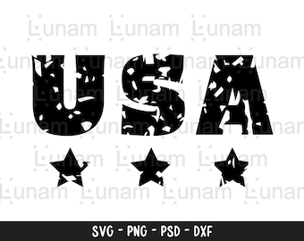 USA svg cut file, Distressed USA svg, 4th of July svg, Patriotic svg, Independence Day svg, America svg, Digital Download