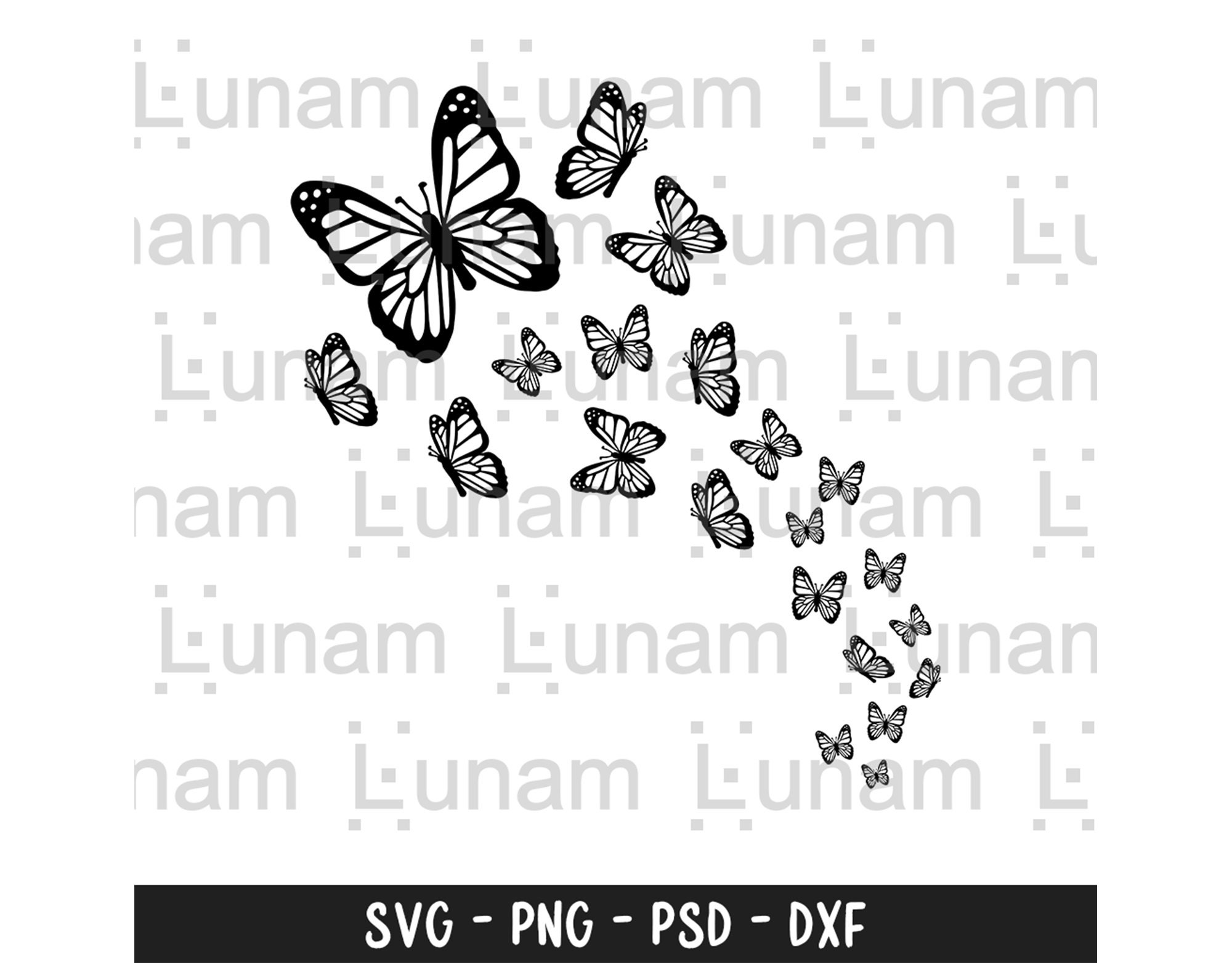 Butterfly Swarm SVG Butterfly SVG File Layered Butterfly - Etsy UK