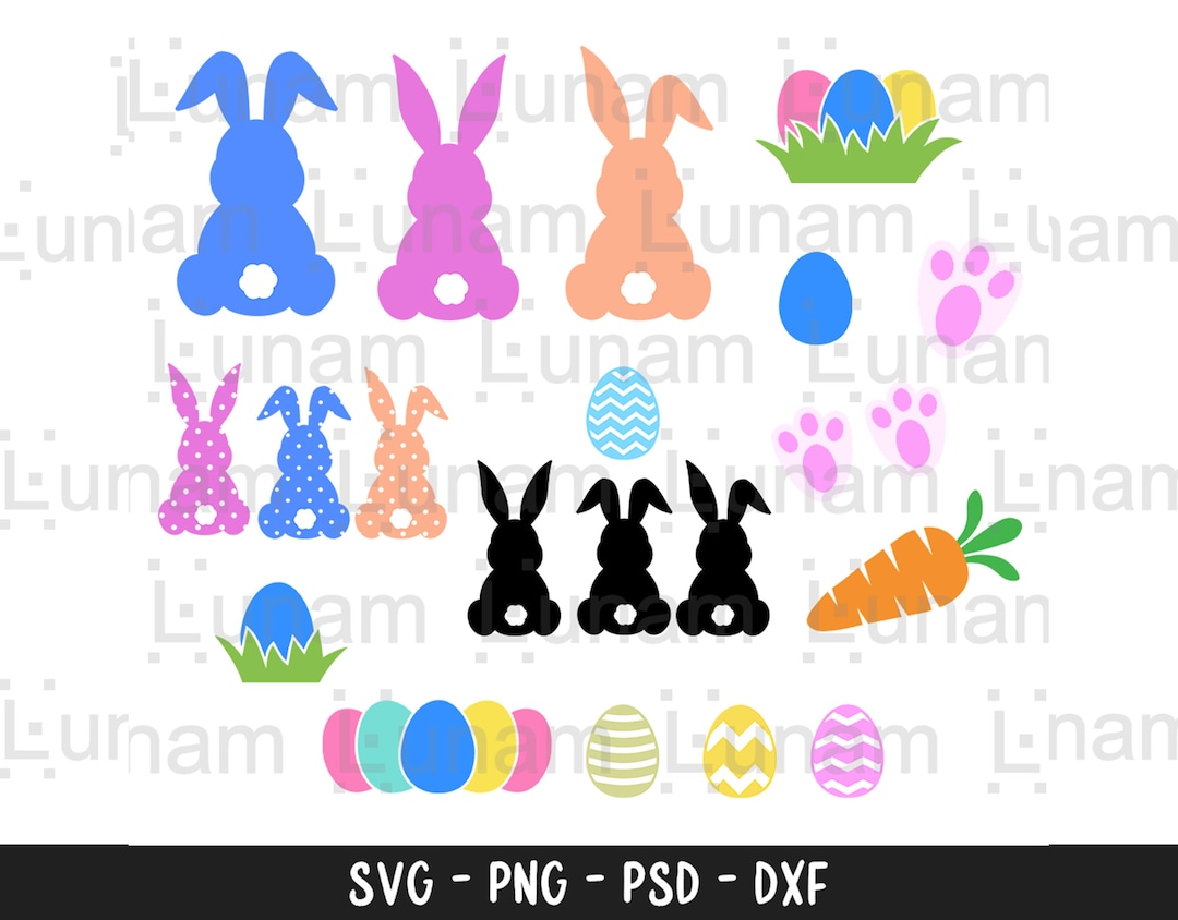 Easter Svg, Carrot Svg, Easter Egg Svg, Easter Bundle Svg, Bunny Svg ...