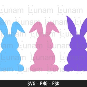 Lapin svg, Lapin de Pâques svg, Silhouette de lapin Svg, Silhouette de lapin de Pâques svg