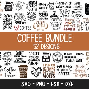 Coffee SVG Bundle, Funny Coffee SVG, Coffee Quote Svg, Caffeine Queen, Coffee Lovers, Coffee Obsessed, Mug Svg, Coffee mug Svg, Coffee File