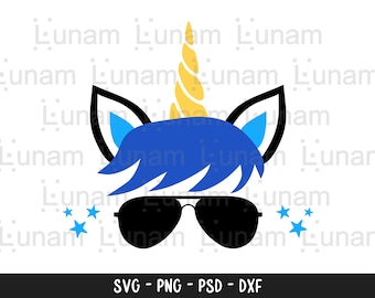 Boy Unicorn Svg, Unicorn Face Svg, Unicorn Boy Birthday Svg, Unicorn Png, Cut Unicorn Svg, Cute Unicorn Face Svg,Unicorn Cut File For Cricut