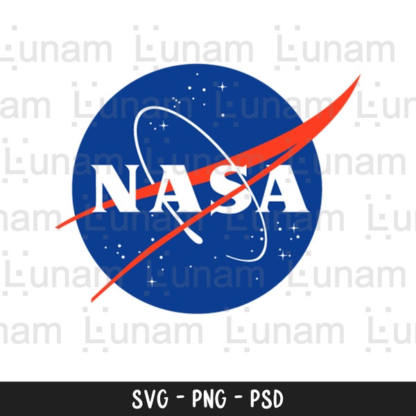 NASA Svg, Nasa Logo Svg, NASA Circle Logo 3 Color Layered SVG Cricut File Svg, Nasa Cut File, Nasa Vector Silhouette, clipart Space Science