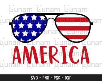 Patriotic Sunglasses Svg, American Glasses Svg,July 4th Svg Files, Independence Day Svg, American Aviators Svg, Aviator Sunglasses American