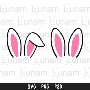 Oreilles de lapin SVG, SVG de Pâques, Lapin de Pâques SVG, Oreilles de lapin Svg, Oreilles de lapin de Pâques Svg, Fichier de coupe d’oreilles de lapin, Fichier d’oreilles de lapin pour Cricut