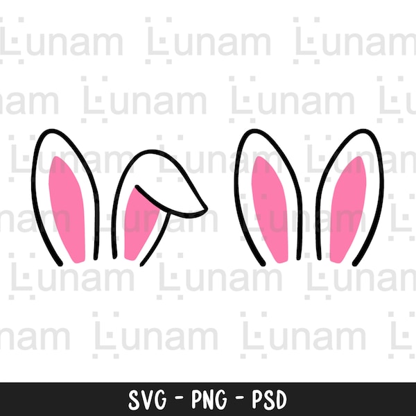 Bunny Ears SVG, Easter SVG, Easter Bunny SVG, Rabbit Ears Svg, Easter Bunny Ears Svg, Bunny Ears Cut File, Bunny Ears file for Cricut