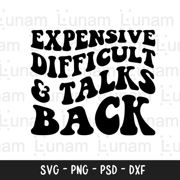 Expensive Difficult and Talks Back SVG, Expensive Difficult and Talk Back SVG, Expensive and Difficult svg, Sassy Svg, Png, Trendy Svg