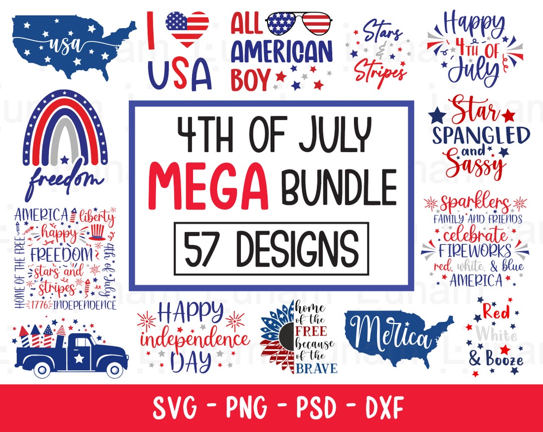 4th of July SVG Bundle, July 4th SVG, Fourth of July Svg, America Svg ...