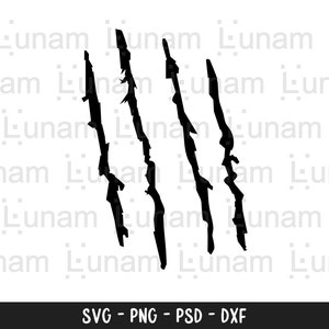 Claw Marks SVG, Scratches Svg, Jurassic Svg, Scratch Marks svg, Instant Download, Claw Cut File for Cricut Silhouette Cameo, Cat Scratch Svg