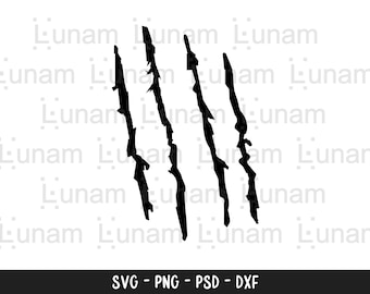 Claw Marks SVG, Scratches Svg, Jurassic Svg, Scratch Marks svg, Instant Download, Claw Cut File for Cricut Silhouette Cameo, Cat Scratch Svg
