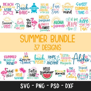 Summer Bundle SVG, Beach Svg, Summertime svg, Funny Beach Quotes Svg, Summer Cut Files, Summer Quotes Svg, Svg files for cricut, Silhouette