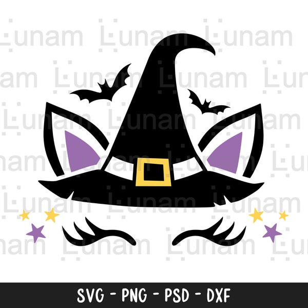 Halloween Unicorn Svg, Witch Unicorn Svg, Magical Unicorn Svg, Unicorn Witch Svg, Unicorn Halloween Svg, Halloween Unicorn Cut File