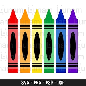 Crayon Svg, Crayon Set Svg, Crayon geschnitten Datei, Crayon Svg Design