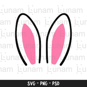 Bunny Ears SVG, Easter SVG, Easter Bunny SVG, Rabbit Ears Svg, Easter Bunny Ears Svg, Bunny Ears Cut File, Bunny Ears fichier pour Cricut