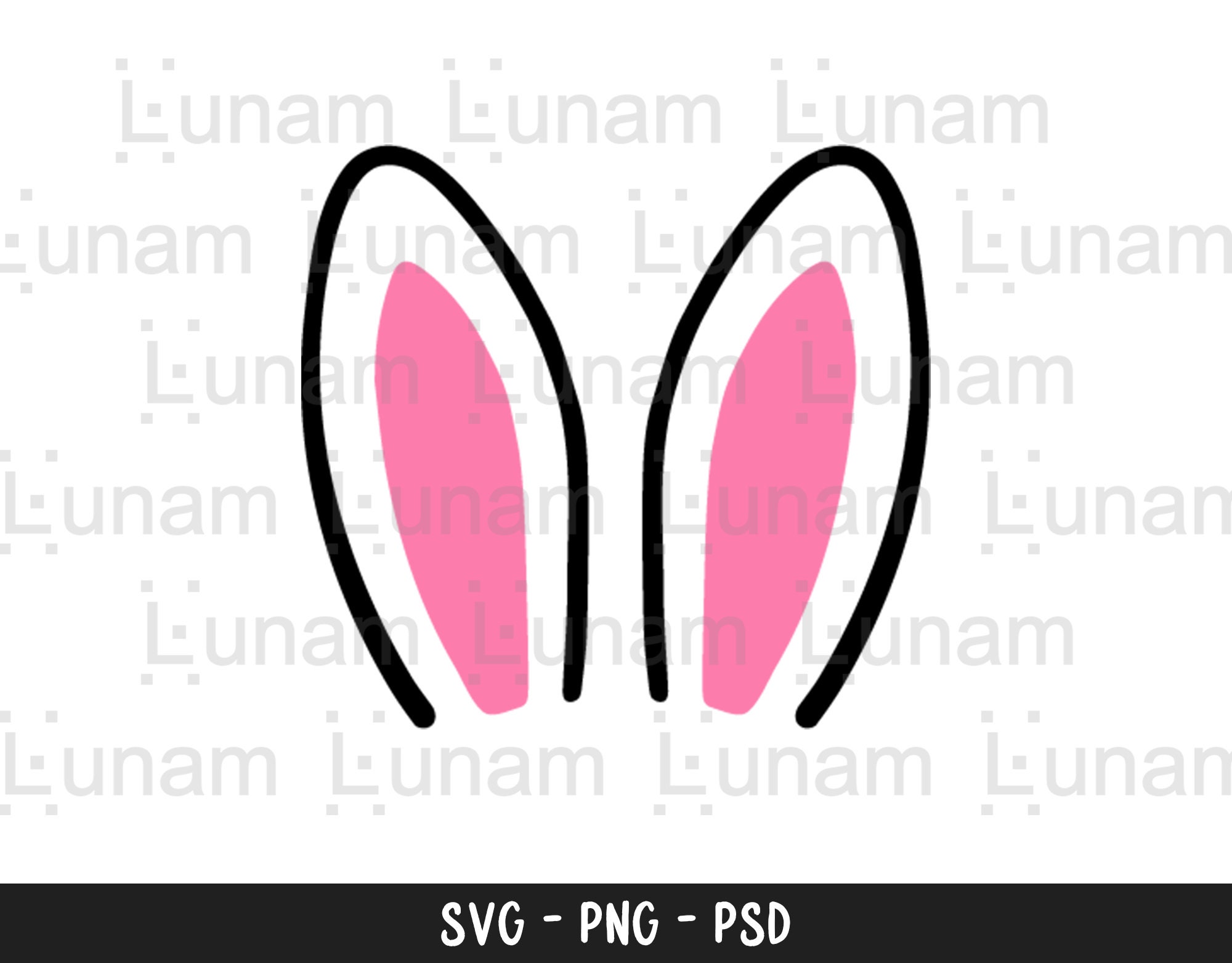 Bunny Ears SVG Easter SVG Easter Bunny SVG Rabbit Ears Svg | Etsy