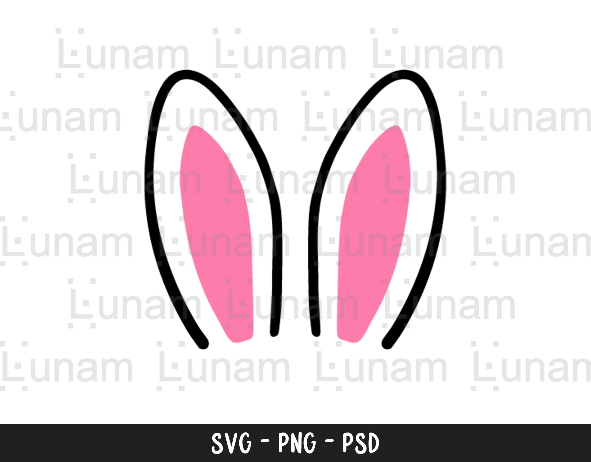 Bunny Ears SVG Easter SVG Easter Bunny SVG Rabbit Ears Svg | Etsy