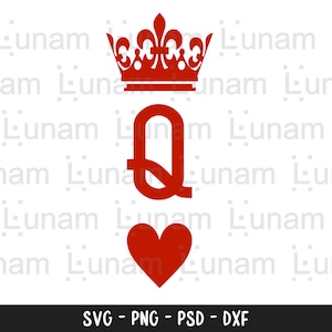 Queen Svg, Mom Svg, Boss Mom Svg, Queen Cut File, Queen Mom Svg, Queen of Hearts Svg, Queen of Hearts Cut File