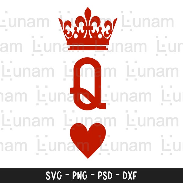Queen Svg, Mom Svg, Boss Mom Svg, Queen Cut File, Queen Mom Svg, Queen of Hearts Svg, Queen of Hearts Cut File