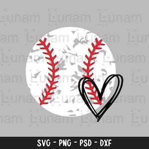 Grunge Baseball Heart Svg, Distressed Baseball Svg, Grunge Baseball Cut File, Baseball Svg, Baseball Cut File, Grunge Baseball Cut File