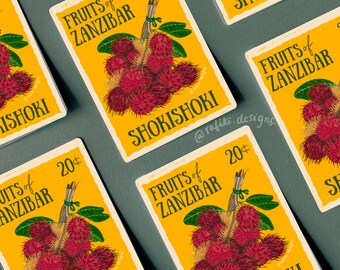Zanzibar Shokishoki | Matt stansat, Tanzania-klistermärke, Swahili, roligt, laptopklistermärke, vattentätt, vinylklistermärke, souvenir, väderbeständigt