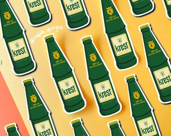 Krest | Matt stansat klistermärke, Tanzania-klistermärke, Swahili, roligt, laptopklistermärke, vattentätt, vinylklistermärke, väderbeständigt