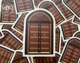 Zanzibar dörrklistermärke | Matt stansad klistermärke, Tanzania klistermärke, Laptopklistermärke, Vattentät, Vinylklistermärke, Väderbeständig