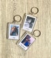 Custom Polaroid inspired Keyring/Keychain - personalised text and photo Perfect for birthdays and Christmas 