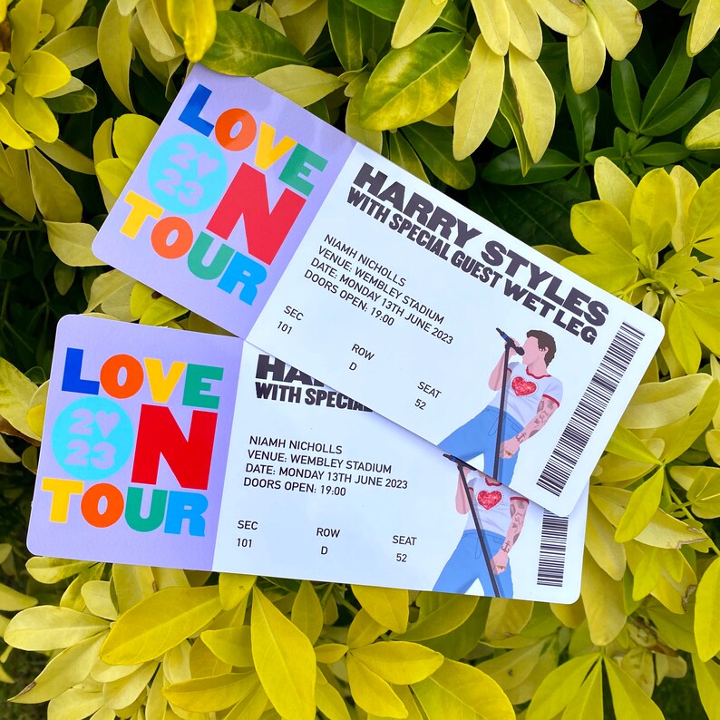 HSLOT 23 Harry Personalised Souvenir Ticket Perfect for Etsy UK