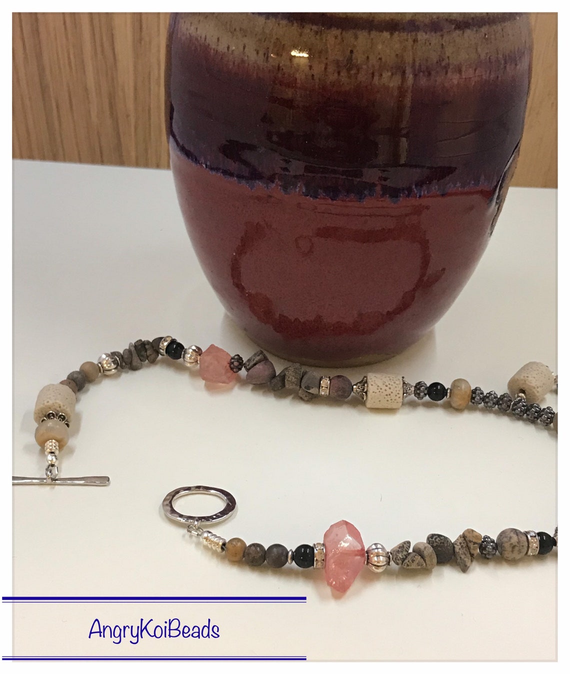 The Jasmine Stone Necklace Etsy