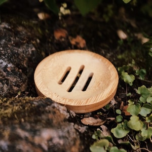 Shampoo bar holder, Eco-Friendly, Natural Bamboo Hair Brush, Mesh Soap bag, Bamboo Shower dish, Plastic Free, Zero Waste, Bamboo soap dish