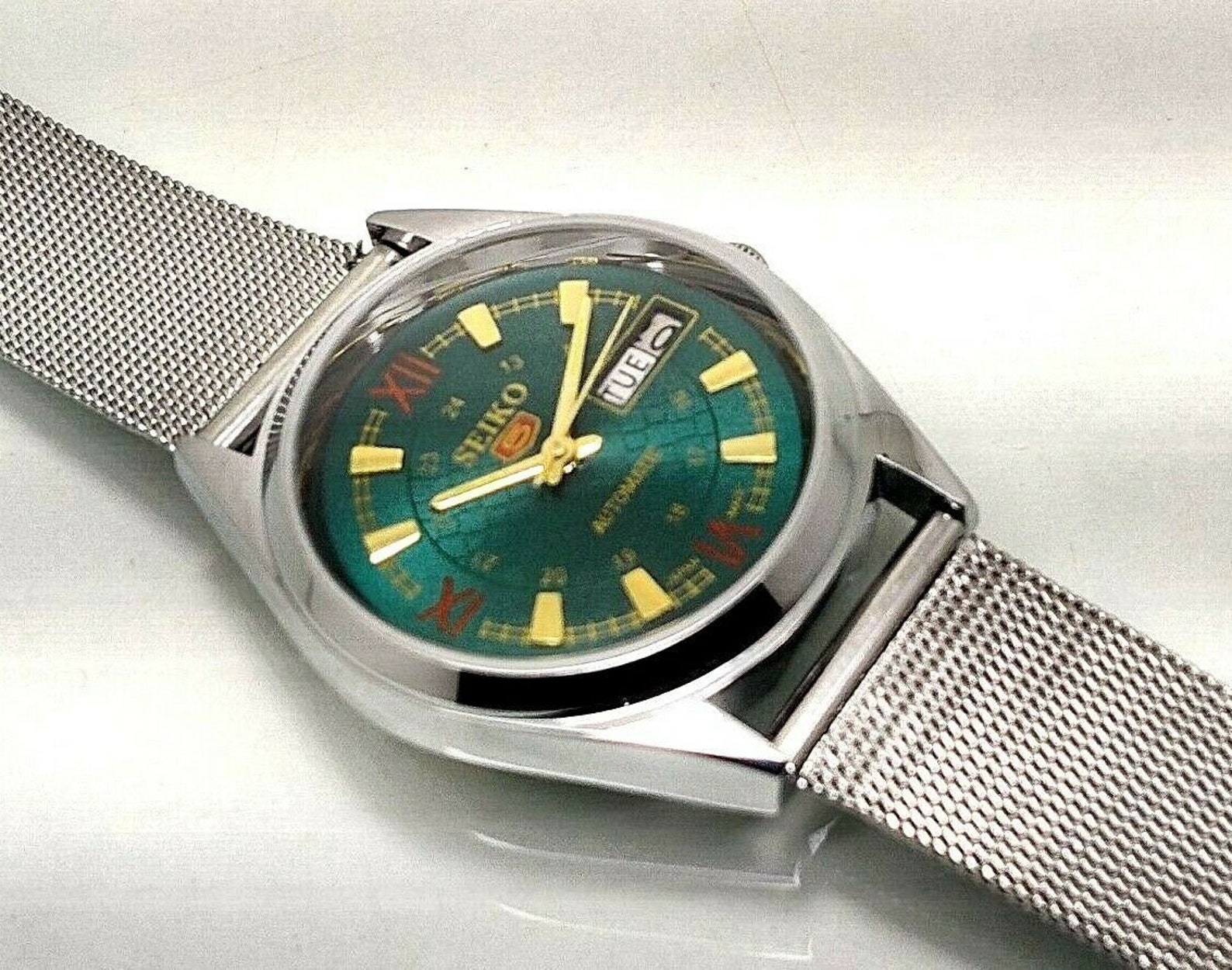 Seiko Watch Seiko 5 Automatic Movement 6309 automatic Green Etsy