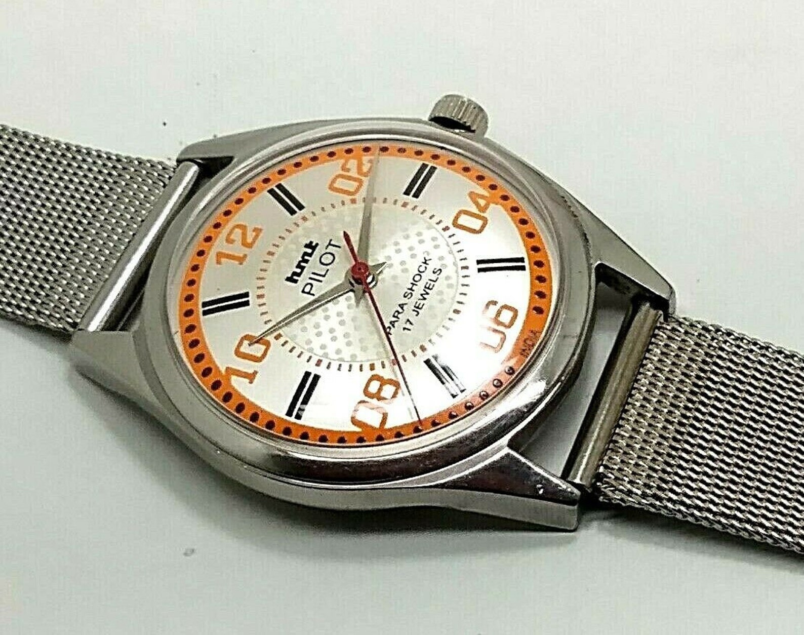 HMT Pilot refurbished mechanical Para Shock 17 Jewels watch Etsy