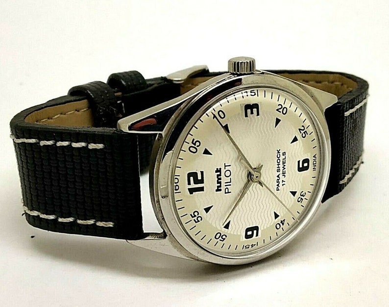 Rare Vintage HMT Pilot 17J. Manual Winding vintage watch White Etsy