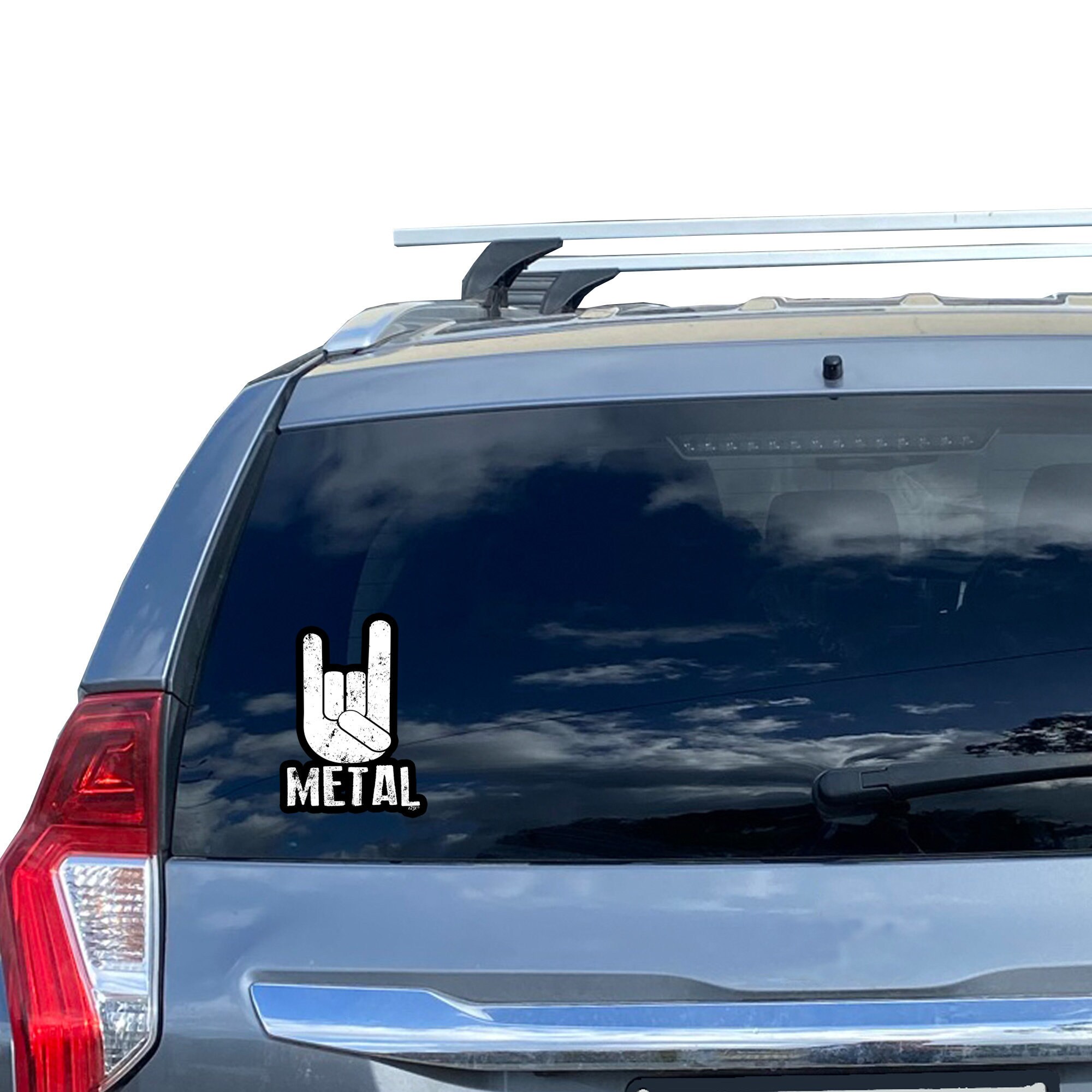 Novelty Car Sticker METAL Funny Decal Weatherproof Stickers Etsy